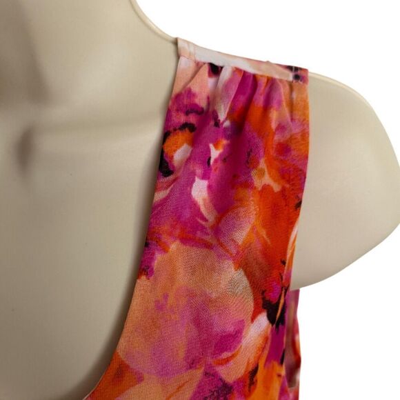 Susan Lawrence Pink Floral Sleeveless Top Size S - Picture 6 of 10